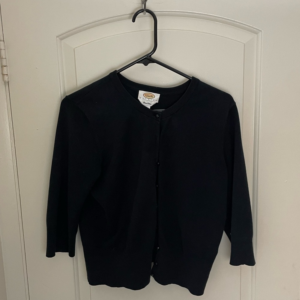 Talbots Black Knit Sweater - Picture 2 of 6